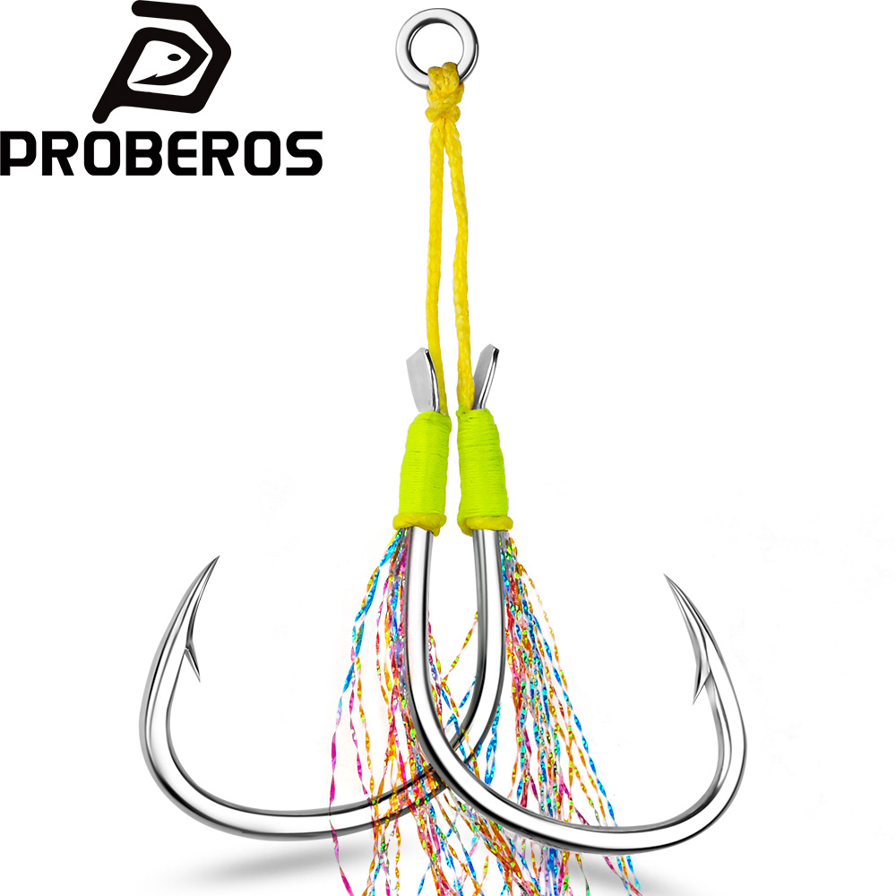 Jigger Double Sided - PROBEROS 1-5 Slow Jig Feather Assist