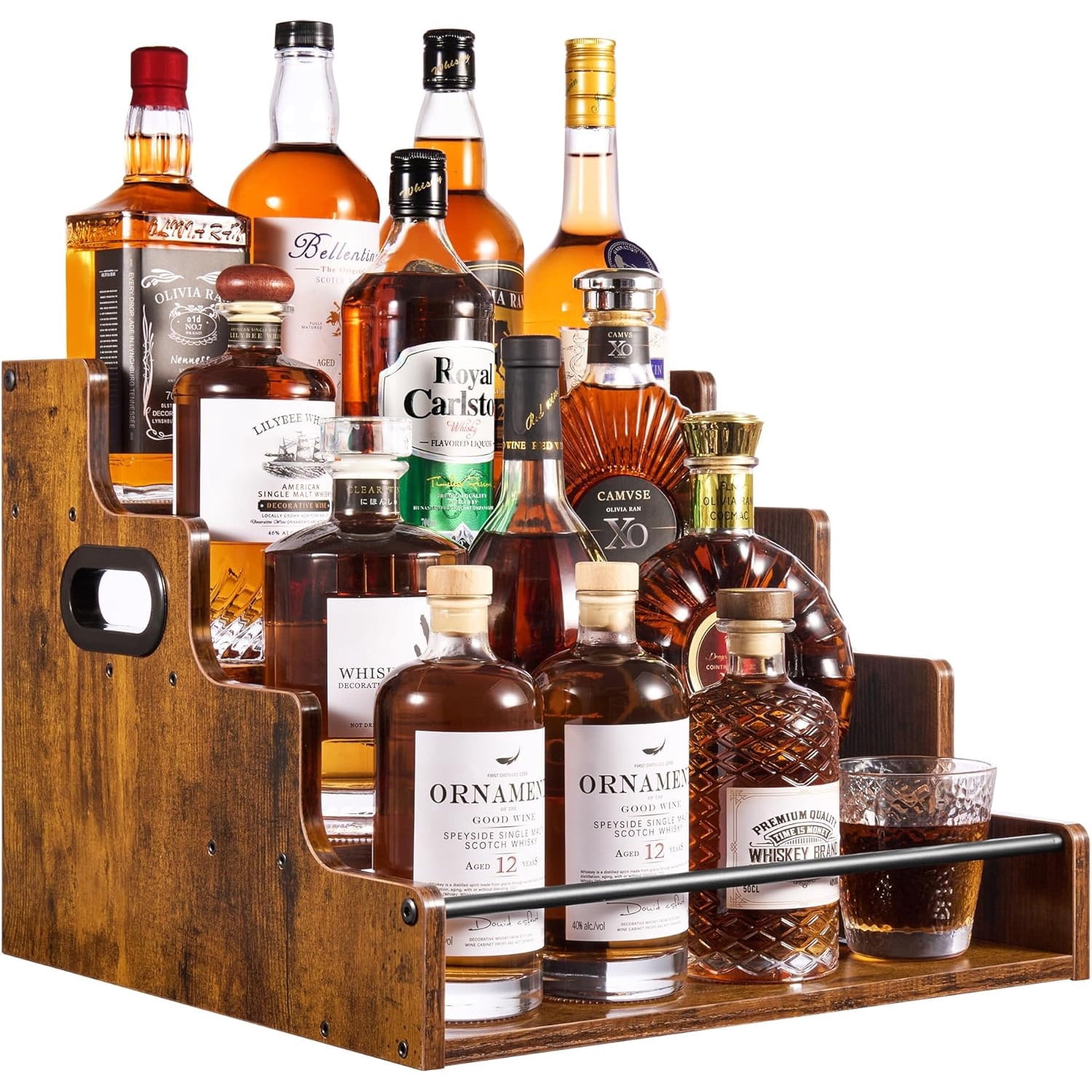 Home Bargains - Liquor Bottle Display Shelf, Coffee Syrup