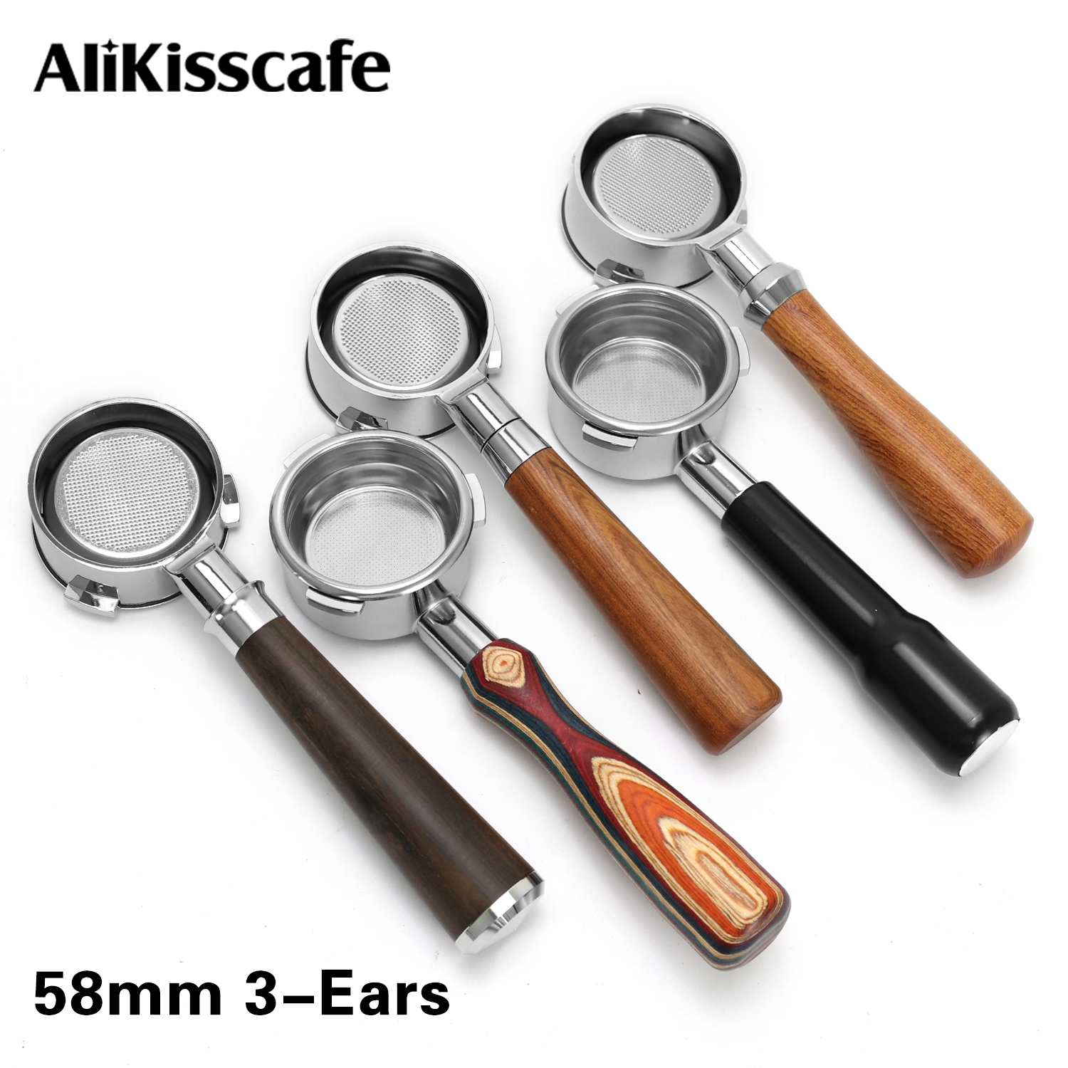 Home Barista - 58mm Bottomless Portafilter 3Ear For Hibrew