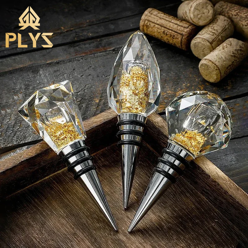 Bitters Bottle Set - Creative glass crystal wine stopper,home beer