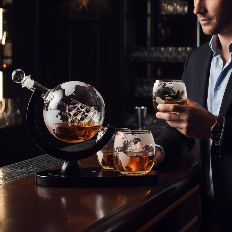 Creative Globe Decanter Set wi - Decanter Globe Set 리뷰 및 가격