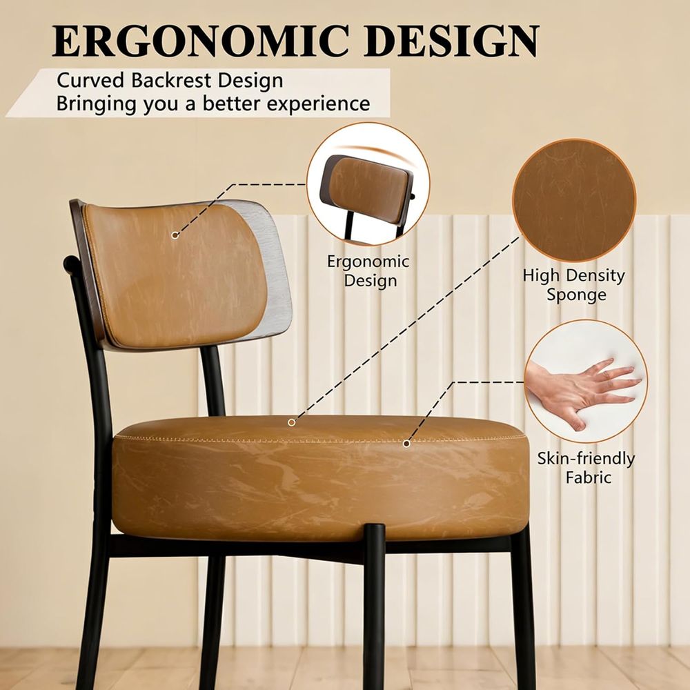 Brown Bar Stools Set o 3, Leat - Home Bar Stools 리뷰 및 가격