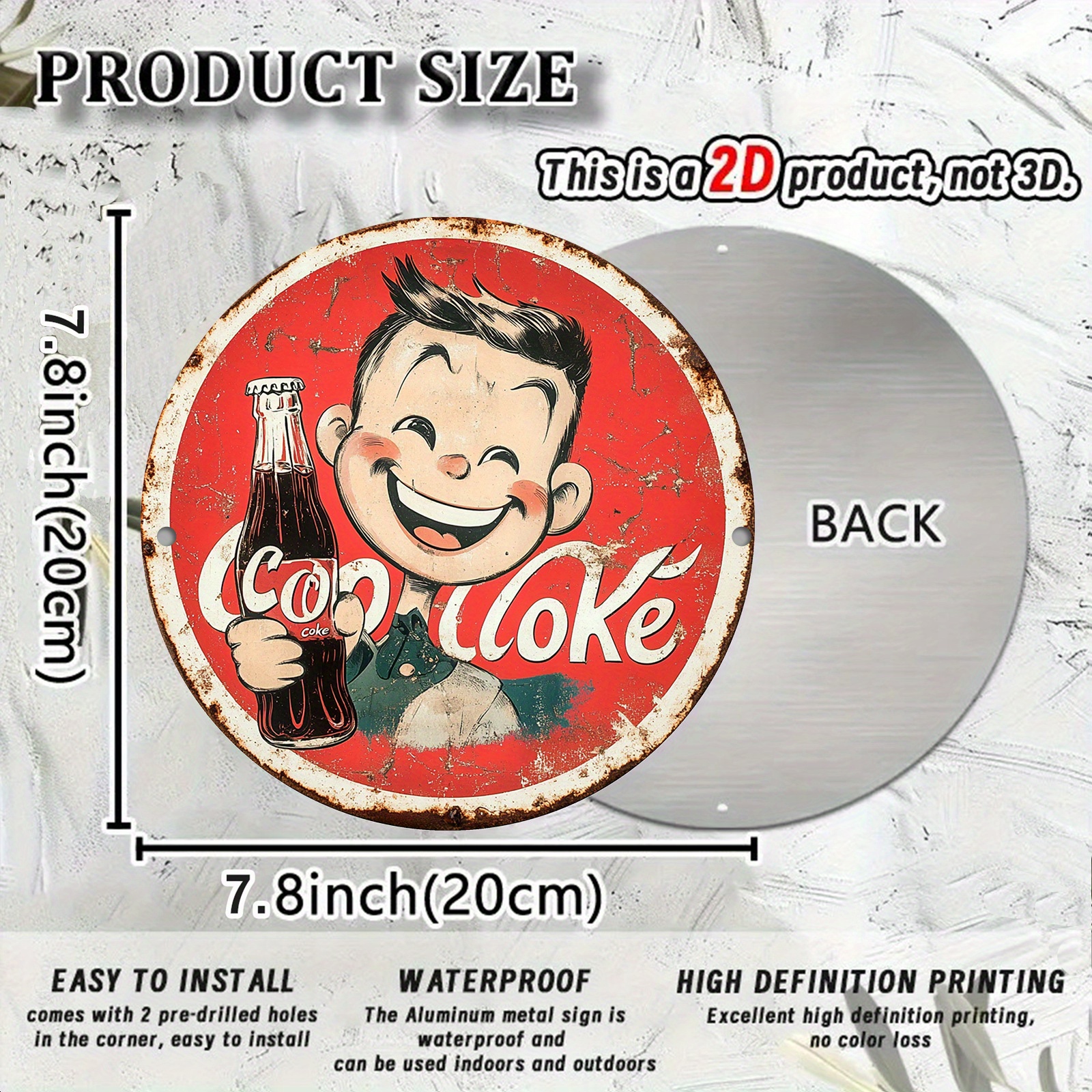 Vintage-Style Cola Advertiseme - Home Bar Cafe 리뷰 및 가격