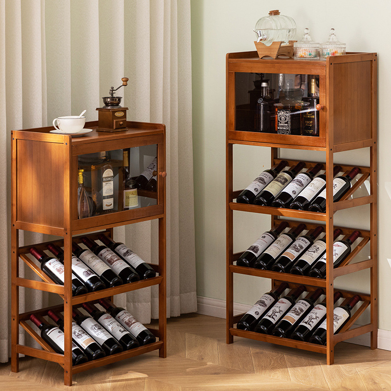 Solid Bamboo Wine Rack 3/4-Tie - Home Bar Shelves 리뷰 및 가격