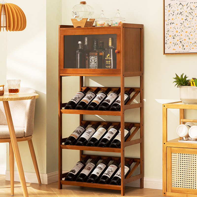 Solid Bamboo Wine Rack 3/4-Tie - Home Bar Shelves 리뷰 및 가격