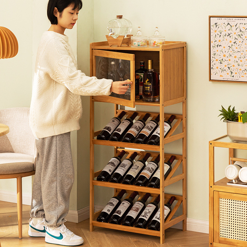 Solid Bamboo Wine Rack 3/4-Tie - Home Bar Shelves 리뷰 및 가격