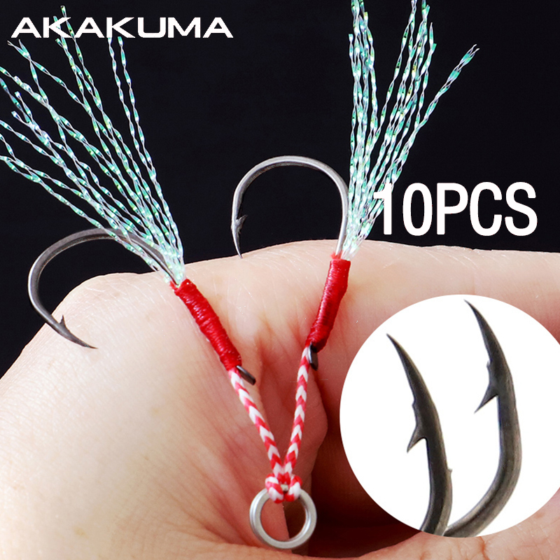 10Pcs Fishing Hooks Single Hoo - Jigger Double Sided 리뷰 및 가격