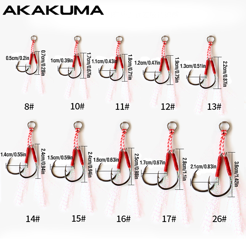 10Pcs Fishing Hooks Single Hoo - Jigger Double Sided 리뷰 및 가격