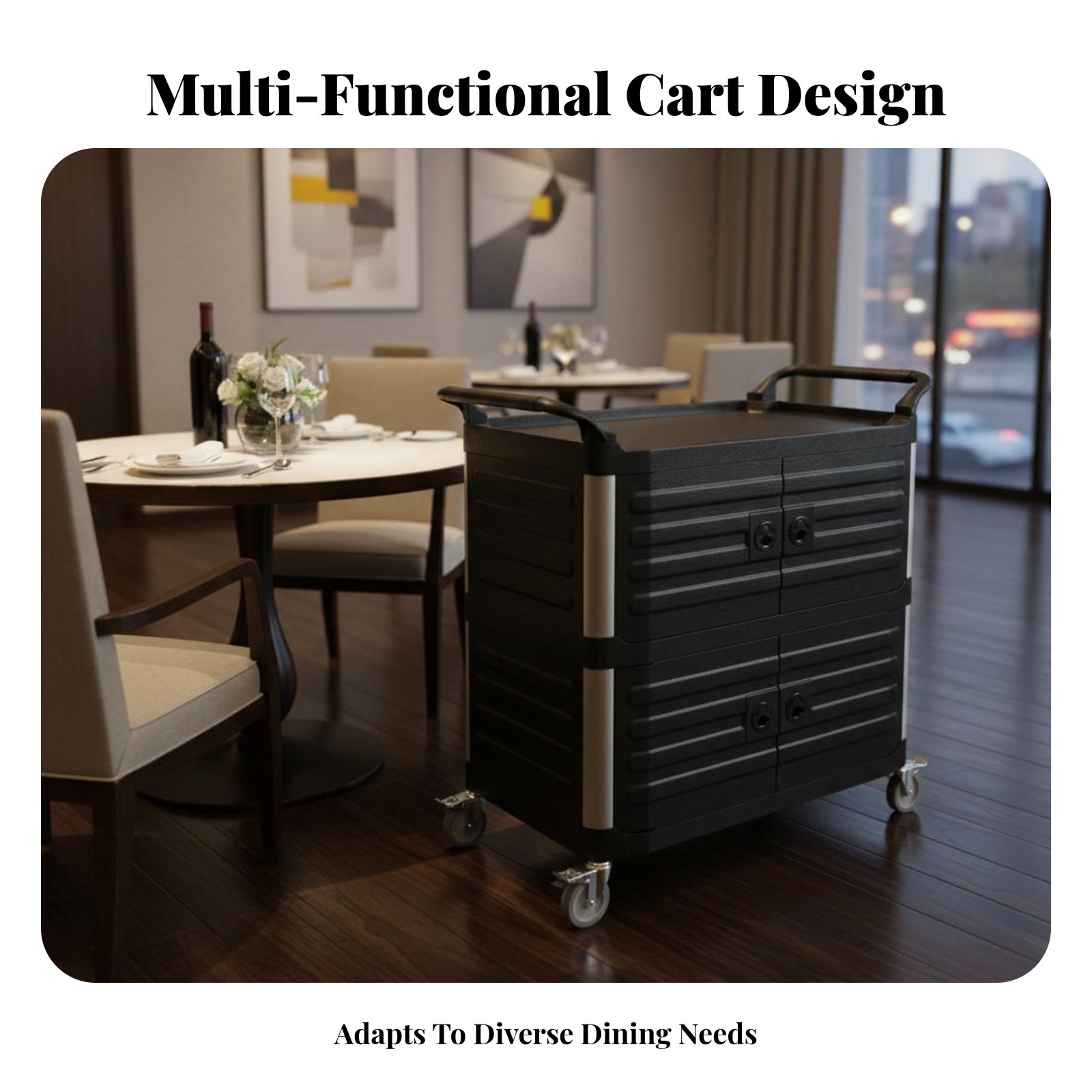 3-Tier utility Cart with caste - Home Bar Shelves 리뷰 및 가격