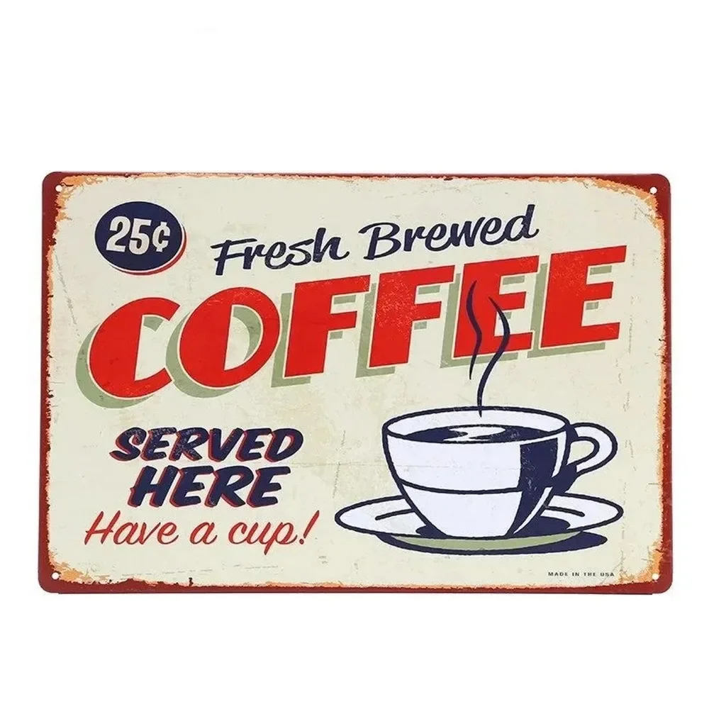 Plaque Metal Signs Drink Coffe - Home Bar Cafe 리뷰 및 가격