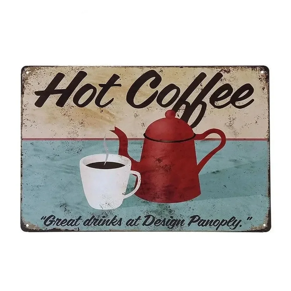 Plaque Metal Signs Drink Coffe - Home Bar Cafe 리뷰 및 가격