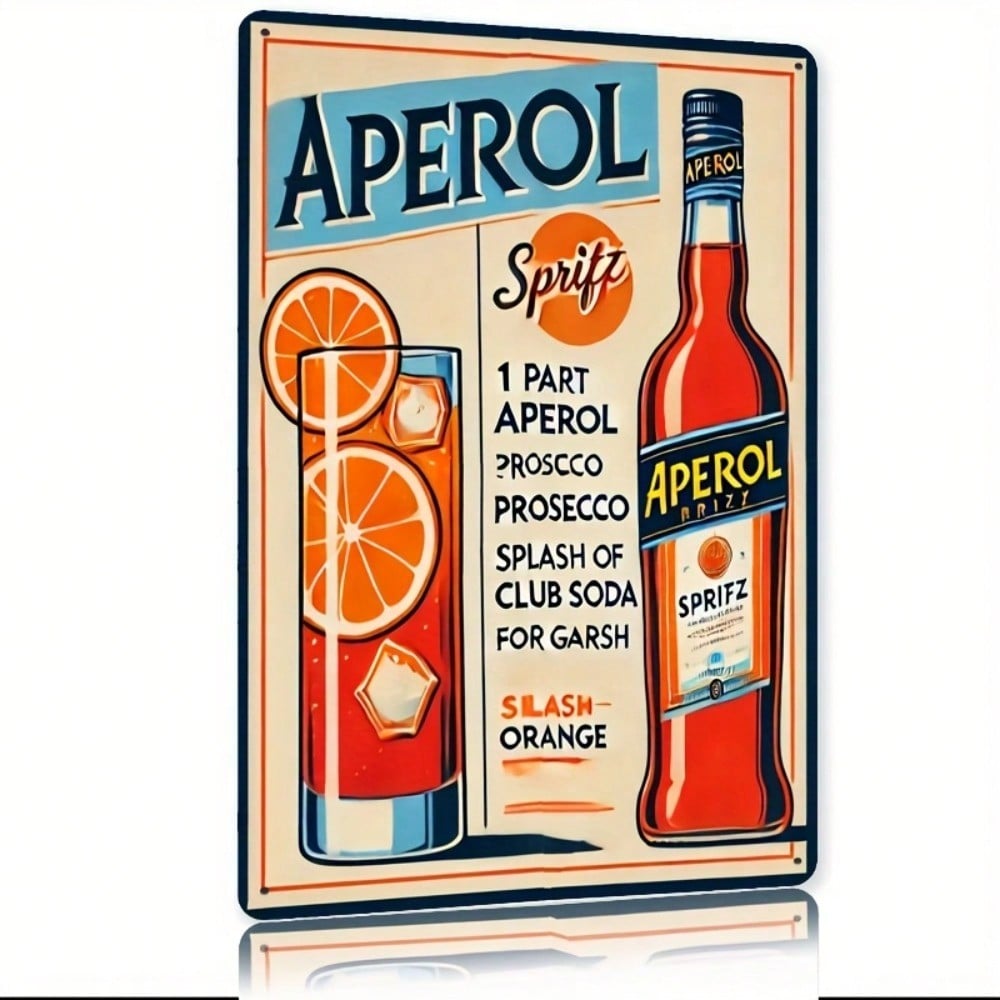 Vintage Aperol Spritz Metal Si - Home Bar Cafe 리뷰 및 가격