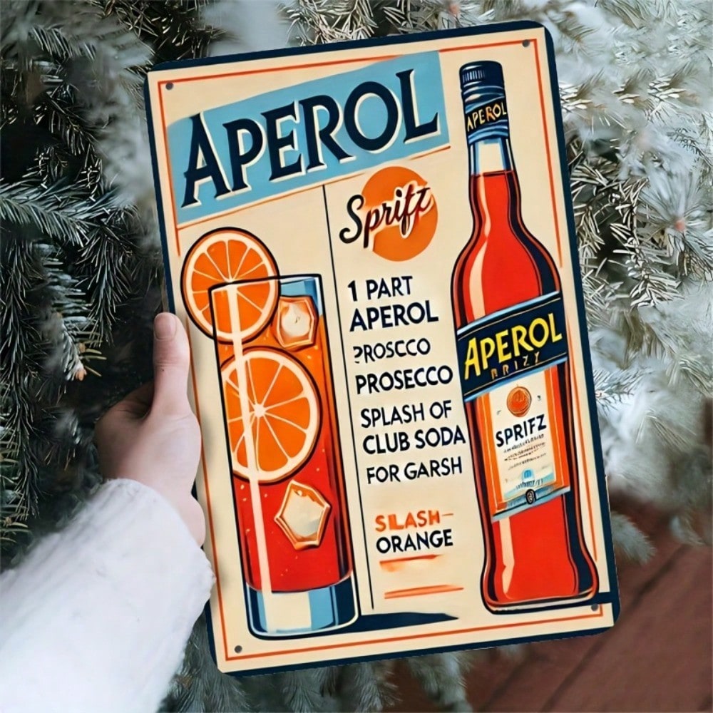 Vintage Aperol Spritz Metal Si - Home Bar Cafe 리뷰 및 가격