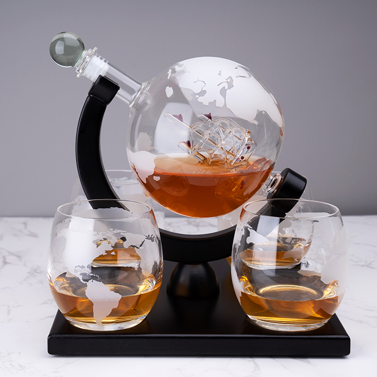 Factory Sale Custom 850ML High - Decanter Globe Set 리뷰 및 가격