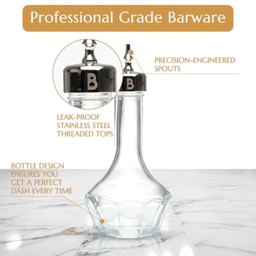 Bitters Bottle 90ml Glass Dash - Bitters Bottle Set 리뷰 및 가격