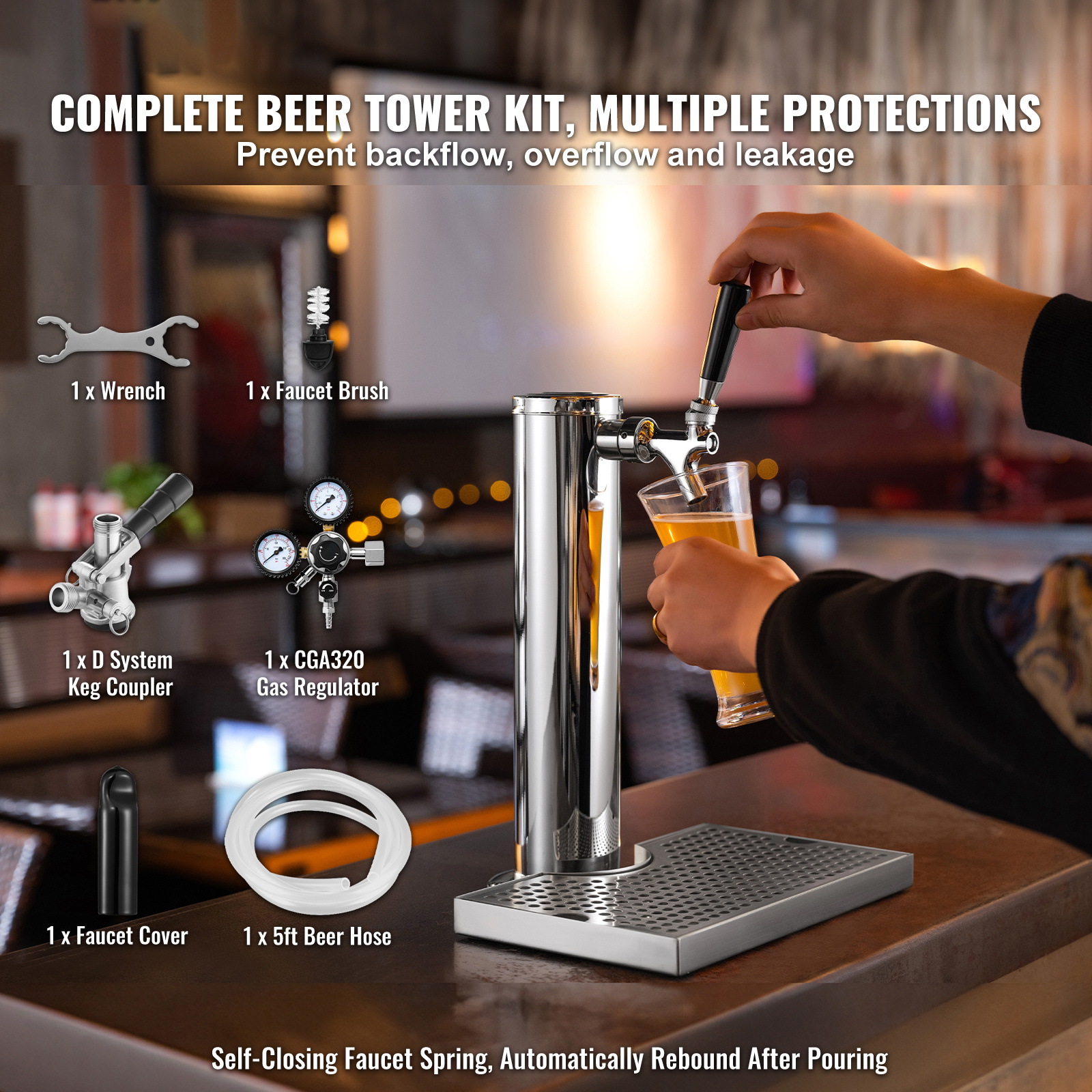 Stainless Steel Single-Tap Bee - Home Bar Setup Kit 리뷰 및 가격