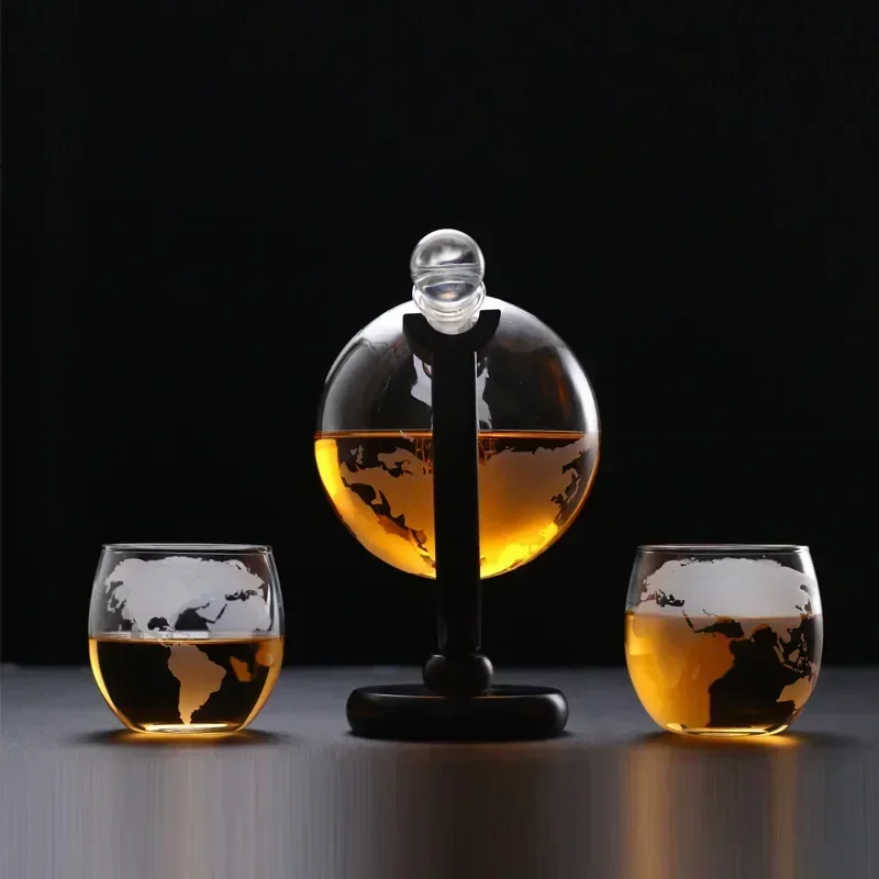 Globe Whiskey Decanter Set Lea - Decanter Globe Set 리뷰 및 가격