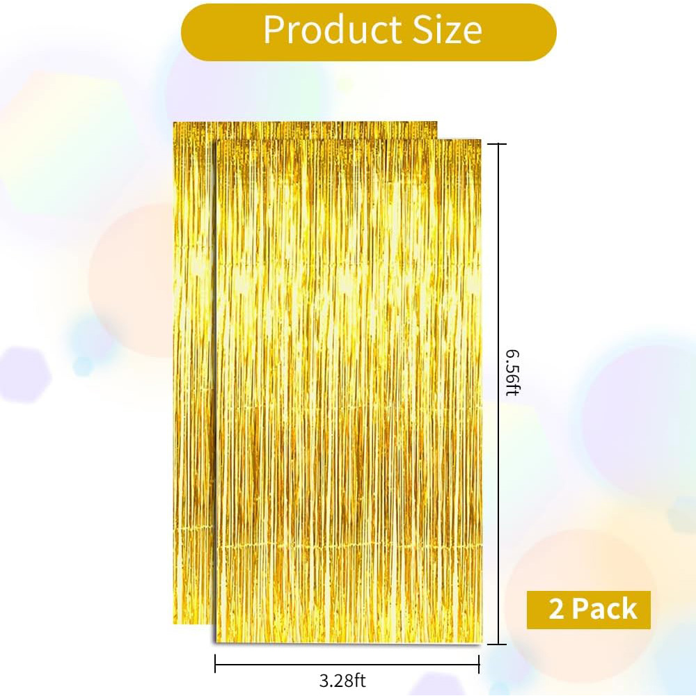 2Pack Gold Metallic Foil Tinse - Home Bargains 리뷰 및 가격