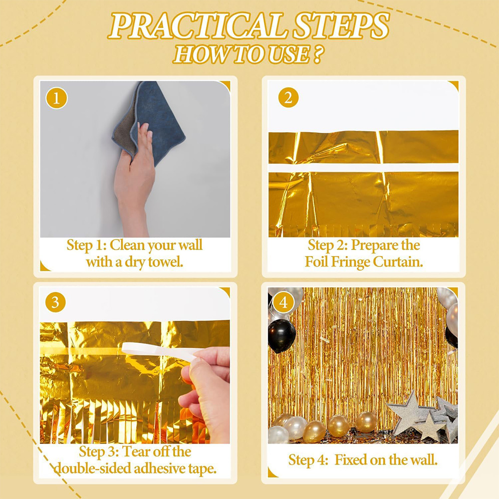 2Pack Gold Metallic Foil Tinse - Home Bargains 리뷰 및 가격