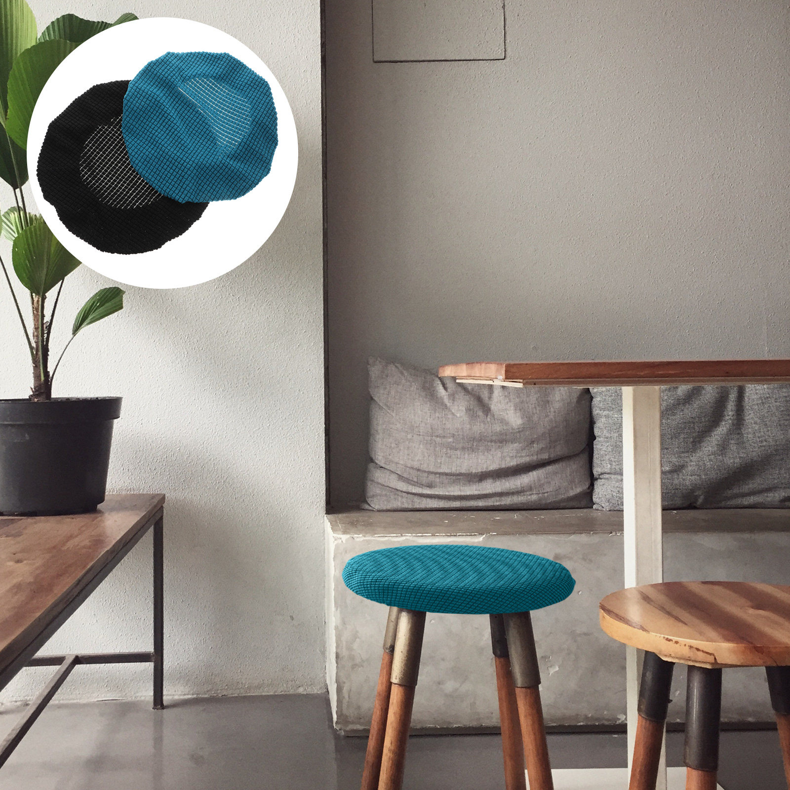 2Pcs Round Stool Covers Elasti - Home Bar Stools 리뷰 및 가격