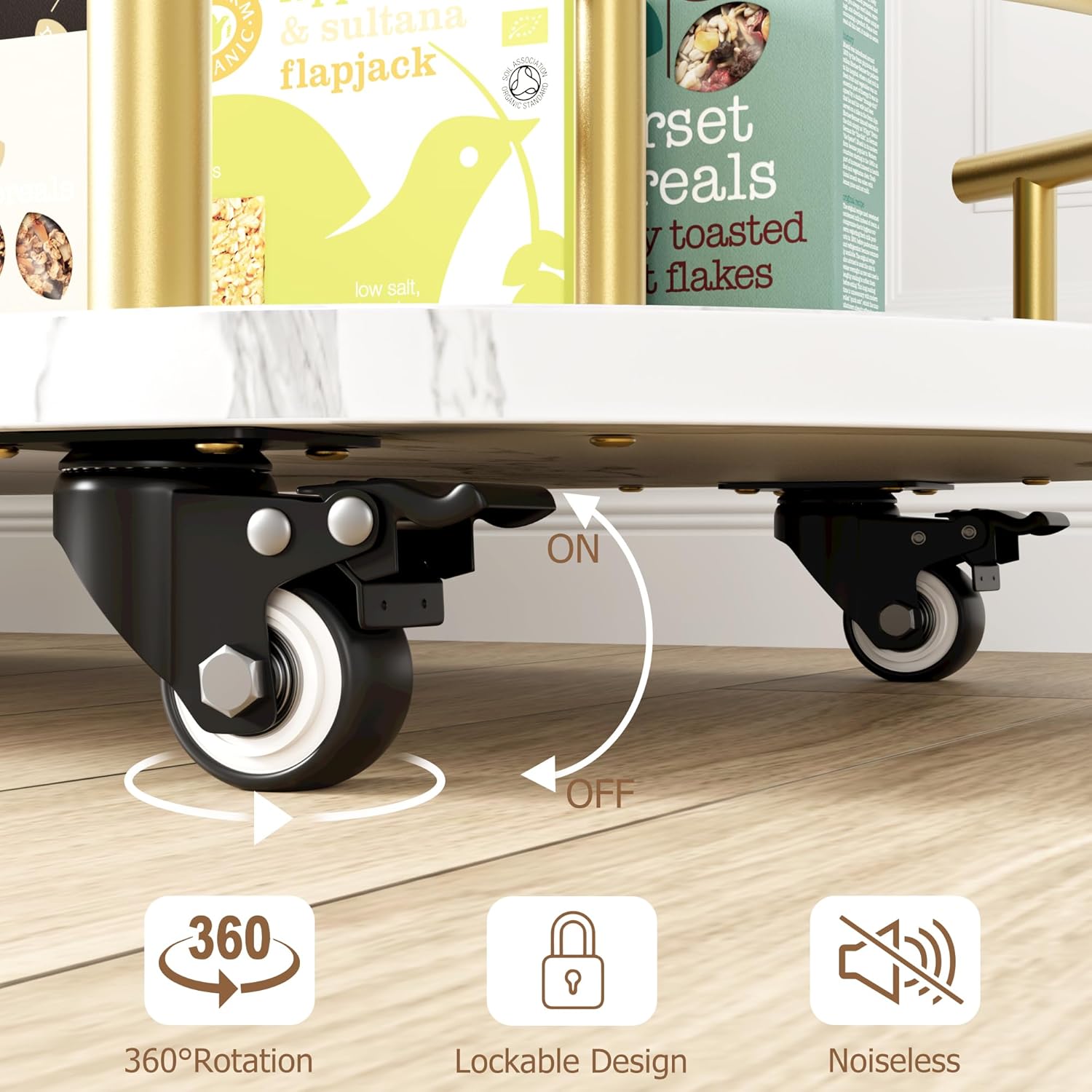 Gold Bar Carts with 4-Tiers St - Bar Cart Gold 리뷰 및 가격