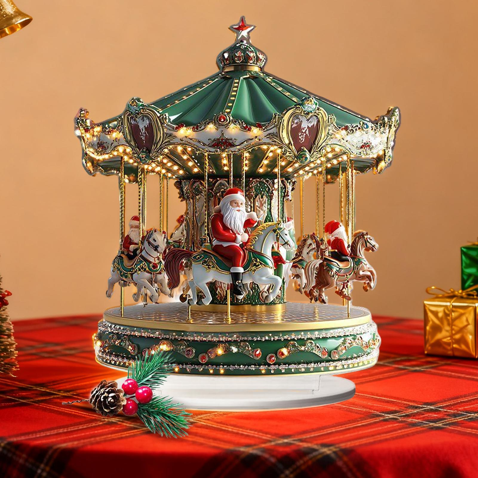 Christmas Carousel Acrylic 2D  - Home Bar Shelves 리뷰 및 가격