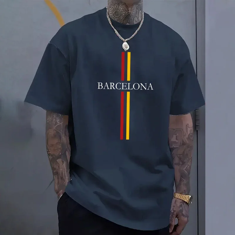 Barcelona Men's Cotton T-shirt - Home Barcelona 리뷰 및 가격