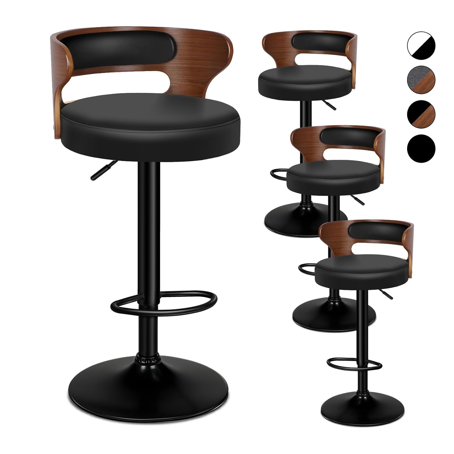 Adjustable PU Leather Bar Stoo - Home Bar Stools 리뷰 및 가격