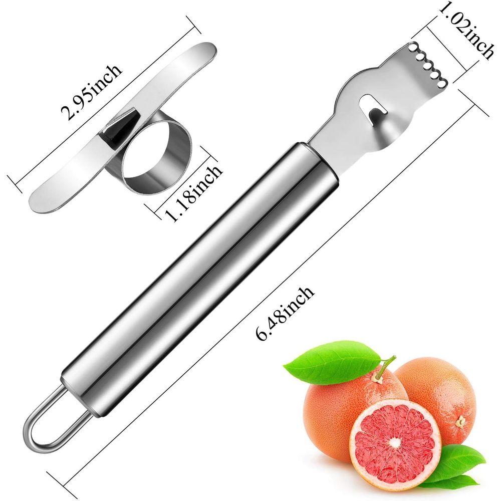 4-Piece Stainless Steel Lemon  - Peeler Channel Knife 리뷰 및 가격