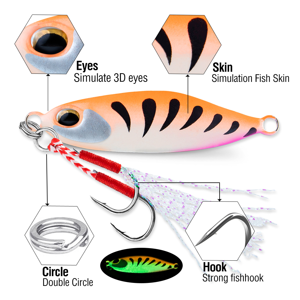 5Pcs Jig Bait 7G/10G/15G/20G S - Jigger Double Sided 리뷰 및 가격