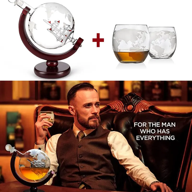 Whiskey Glass Set Crystal Glob - Decanter Globe Set 리뷰 및 가격