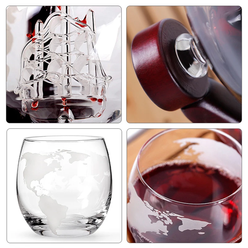 Whiskey Glass Set Crystal Glob - Decanter Globe Set 리뷰 및 가격