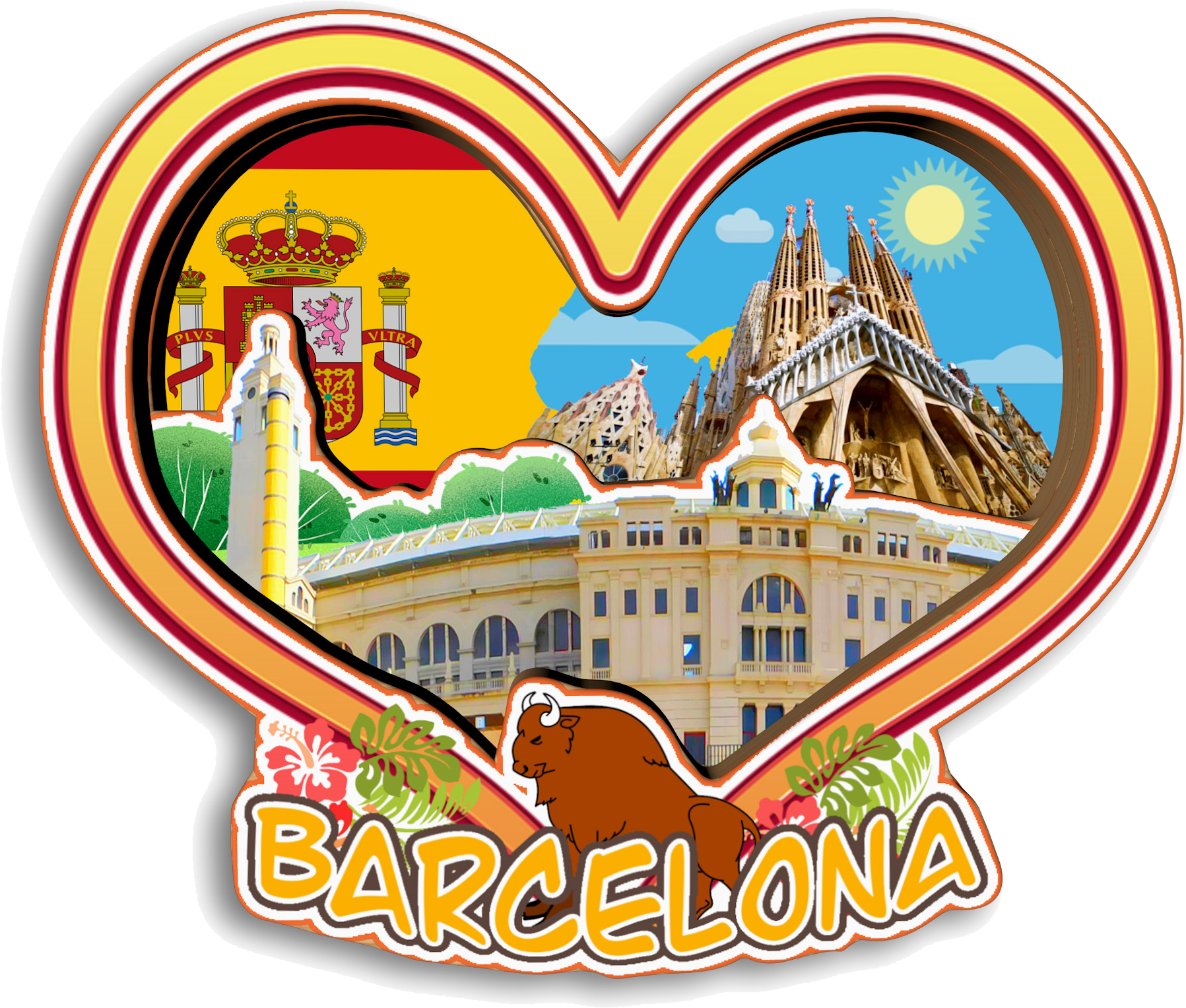 Barcelona SPAIN Fridge Magnet  - Home Barcelona 리뷰 및 가격