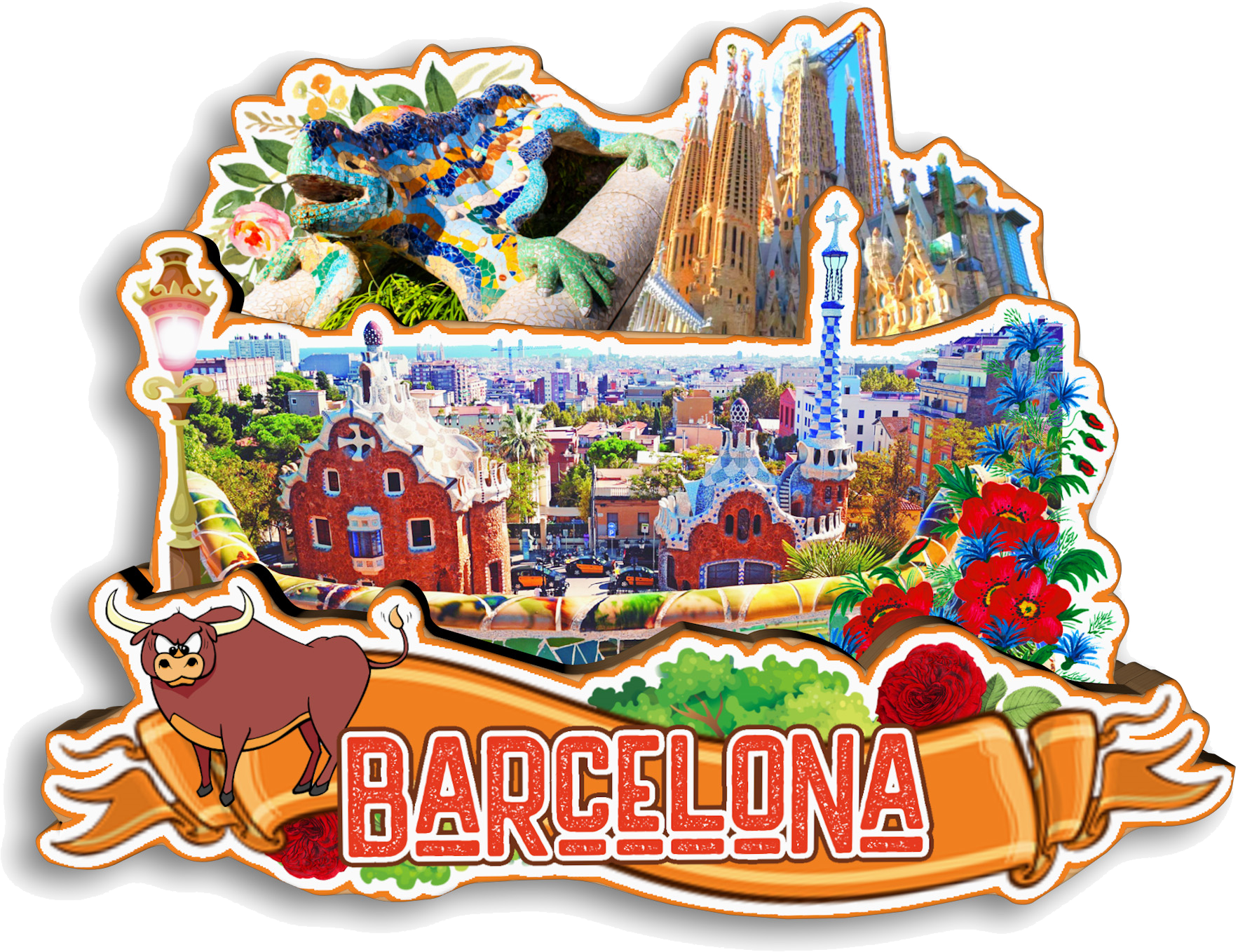 Barcelona SPAIN Fridge Magnet  - Home Barcelona 리뷰 및 가격