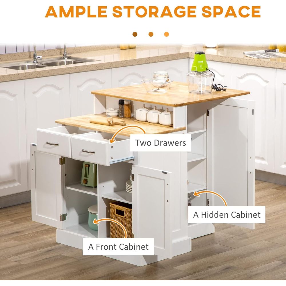 White Kitchen Island with Stor - Home Bar And Cabinet 리뷰 및 가격