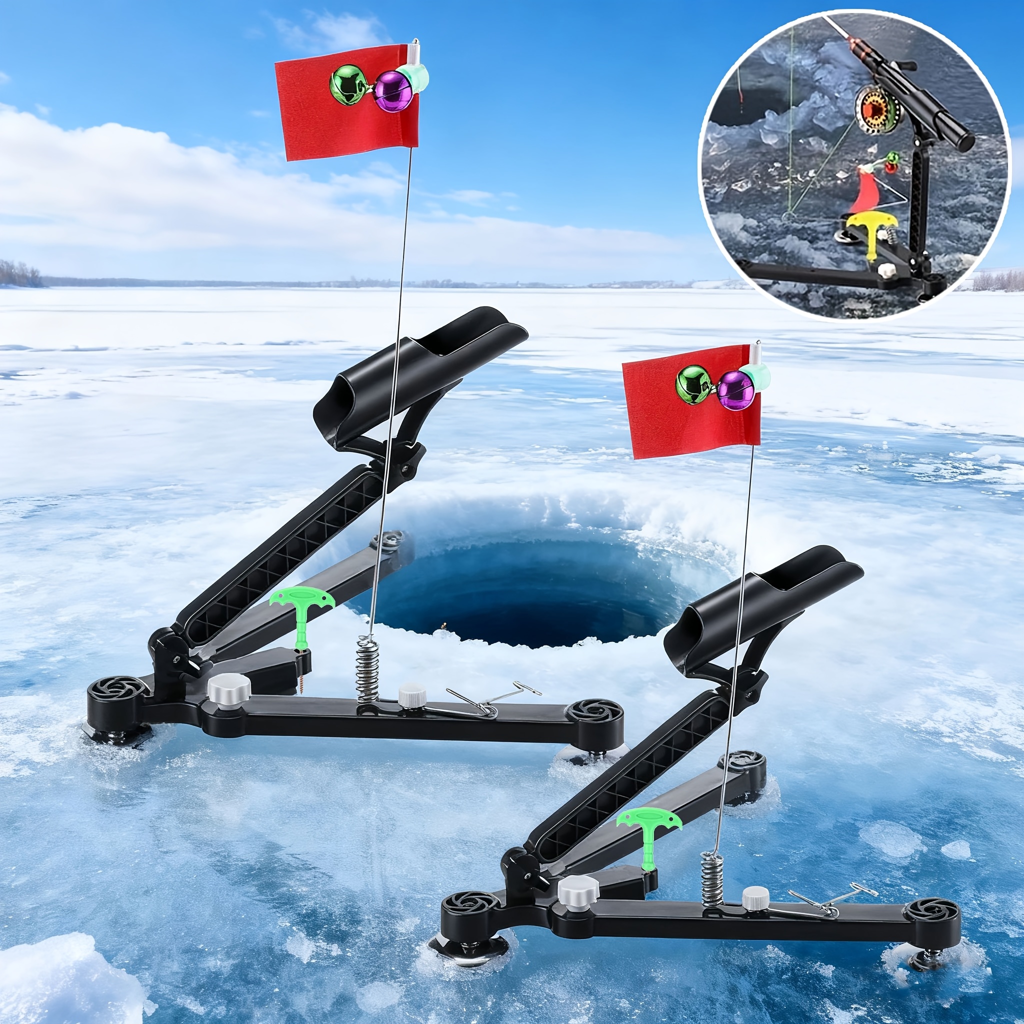 Foldable Ice Fishing Rod Holde - Ice Pick Pick 리뷰 및 가격
