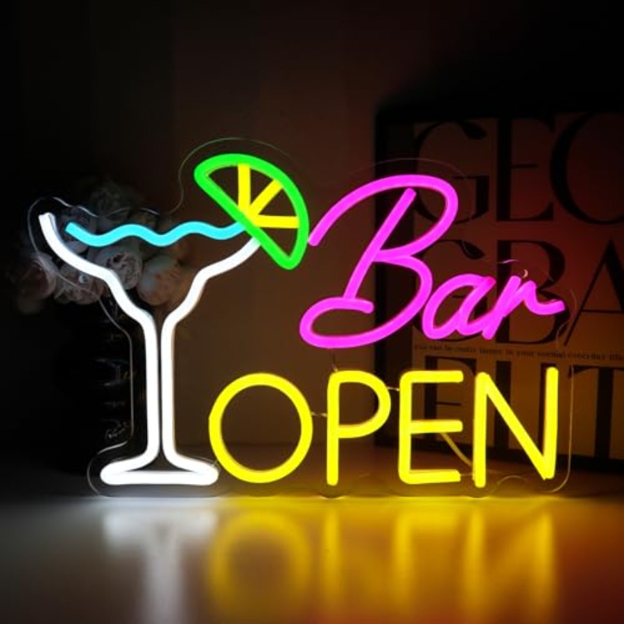 Sign for Business, Neon Open S - Home Bar Cafe 리뷰 및 가격