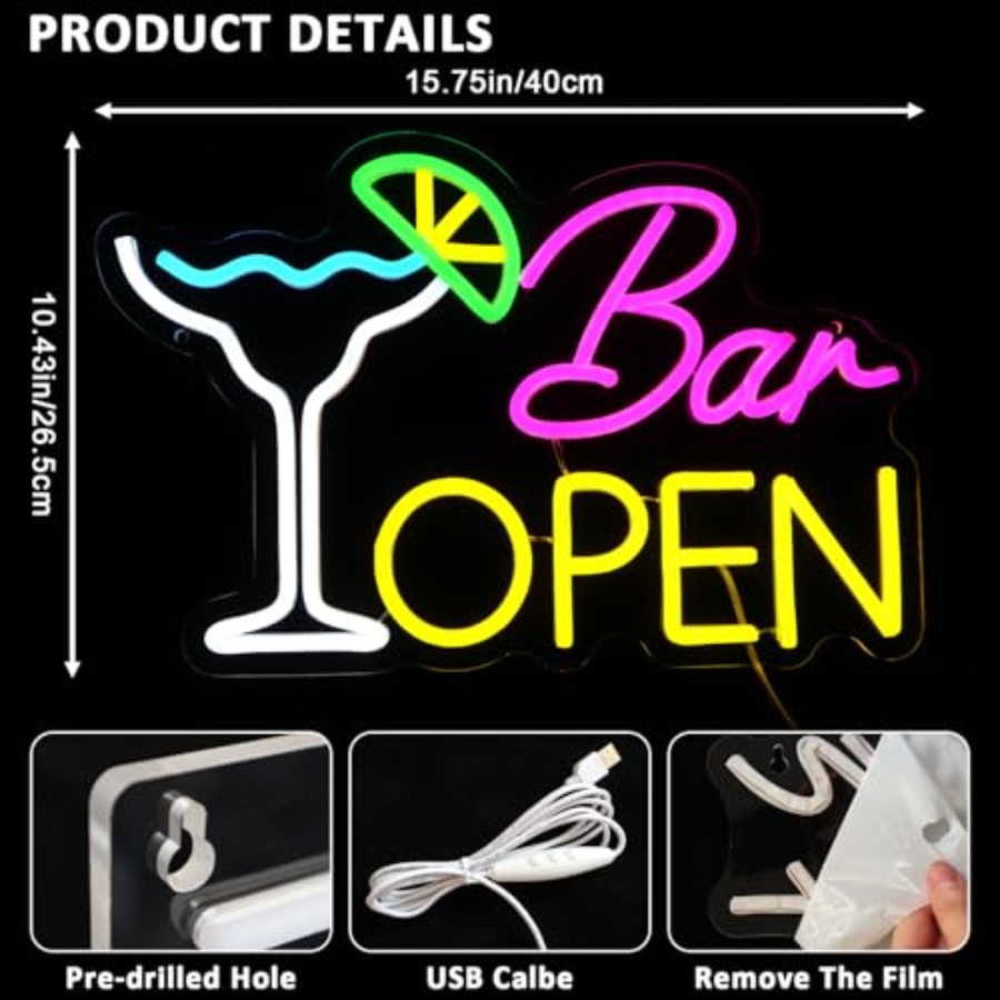 Sign for Business, Neon Open S - Home Bar Cafe 리뷰 및 가격