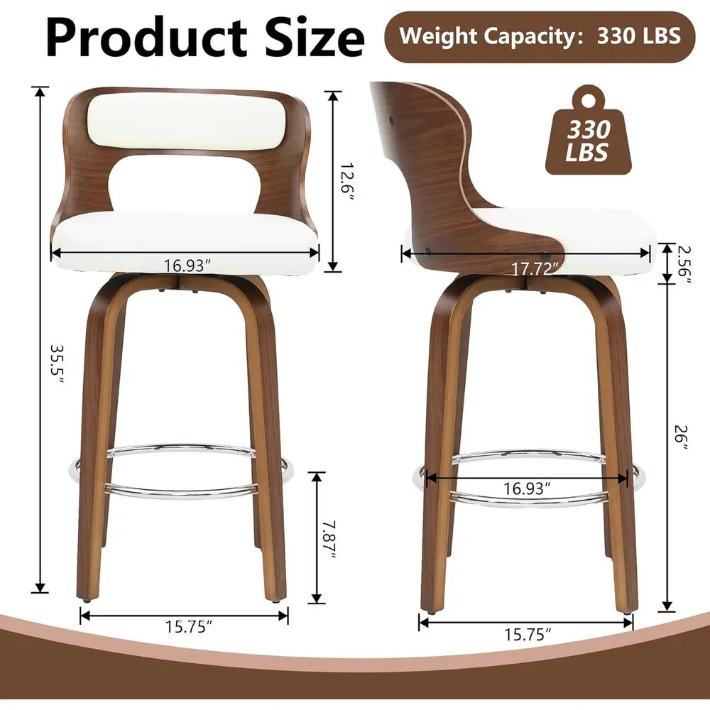 Set of 4 White 26 Counter Heig - Home Bar Stools 리뷰 및 가격