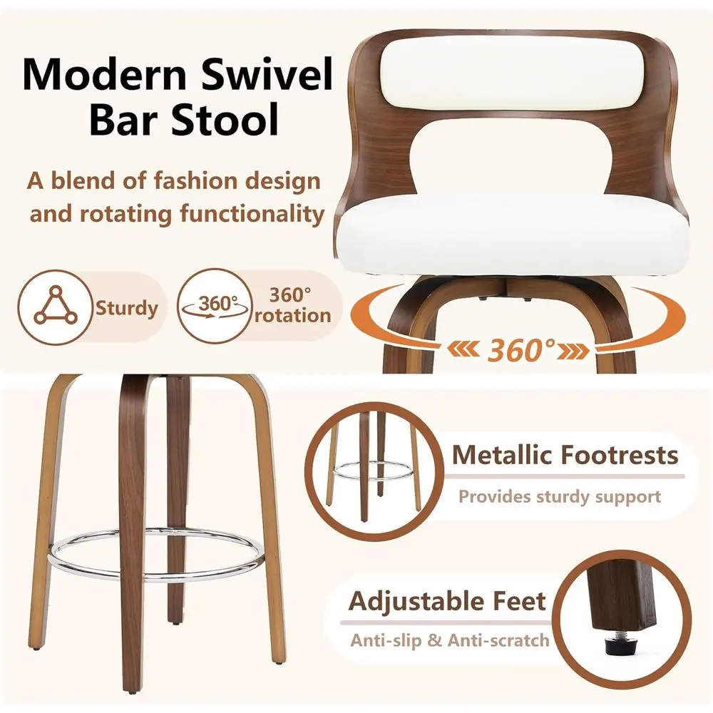 Set of 4 White 26 Counter Heig - Home Bar Stools 리뷰 및 가격