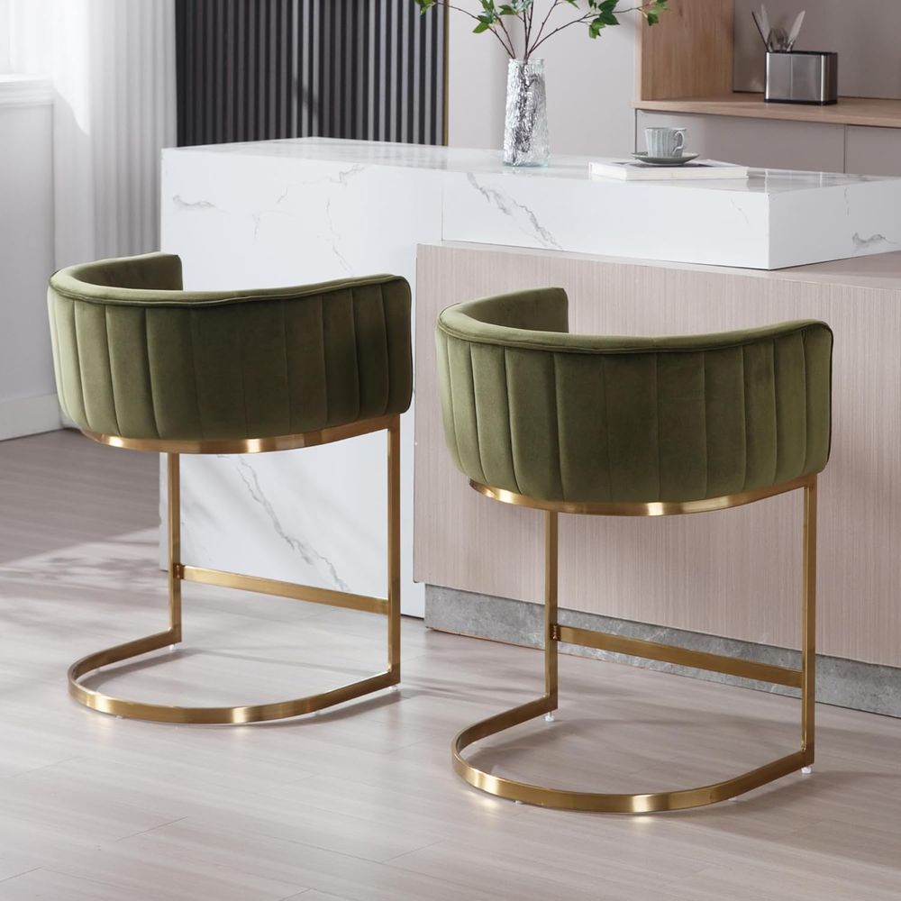 24 Velvet Upholstered Counter  - Home Bar Stools 리뷰 및 가격