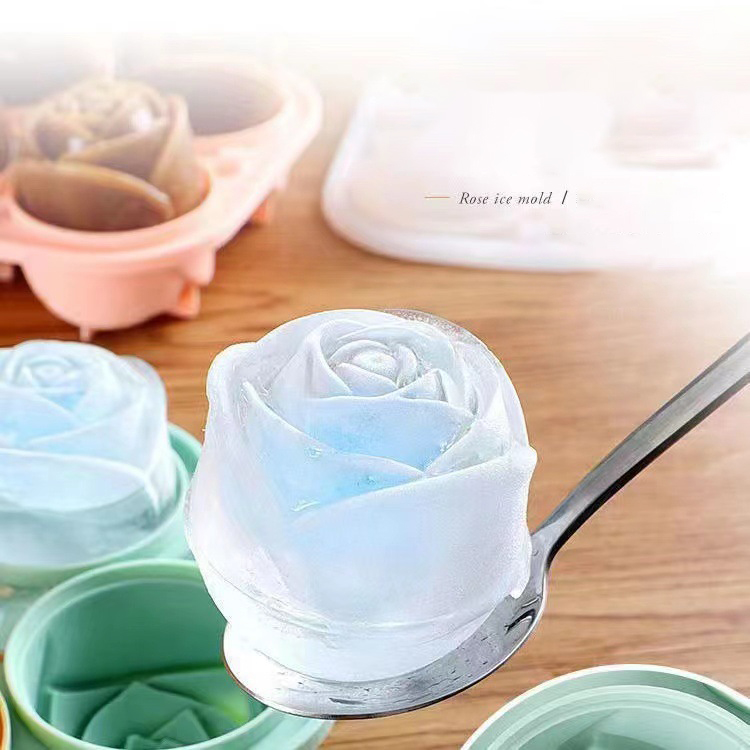 3D Rose Ice Molds 4 Holes Ice  - Ice Mold Sphere 리뷰 및 가격