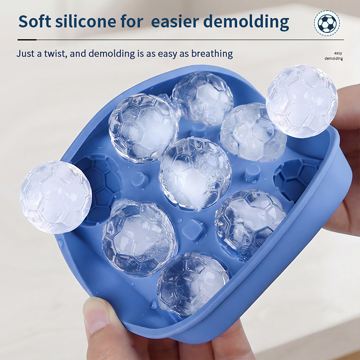 1Pcs Football-Themed Silicone  - Ice Mold Sphere 리뷰 및 가격