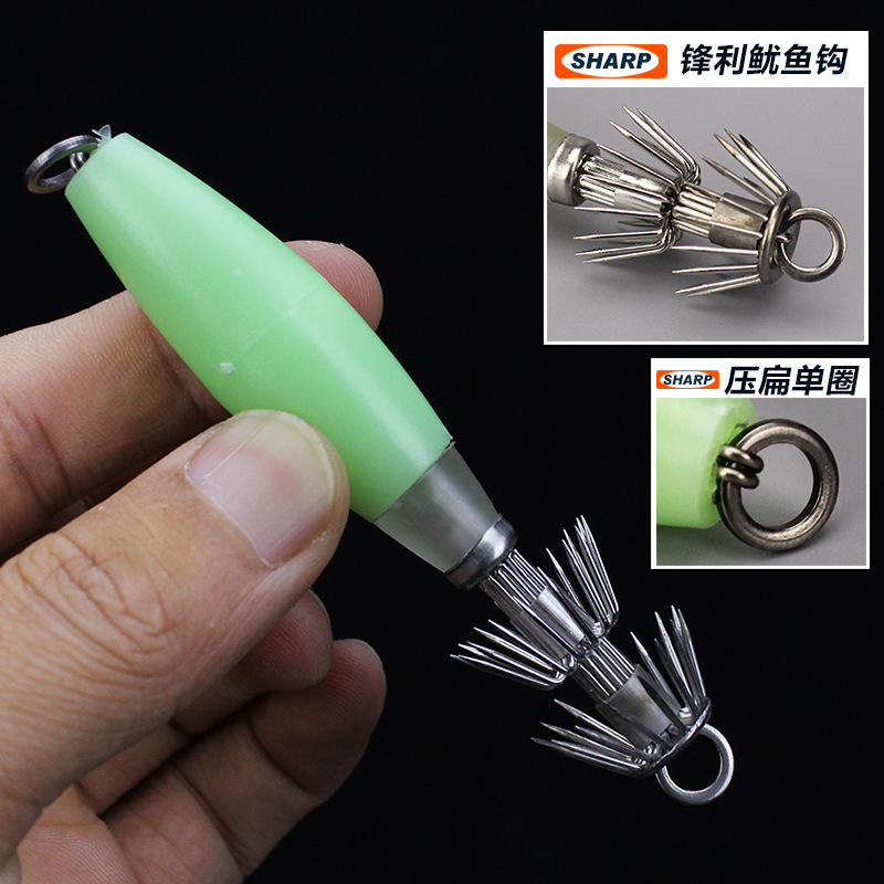 Glow Squid Hook 10cm/14g Doubl - Jigger Double Sided 리뷰 및 가격