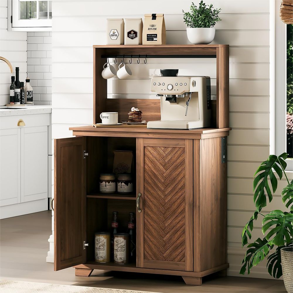 Coffee Bar Cabinet with Storag - Home Bar And Cabinet 리뷰 및 가격
