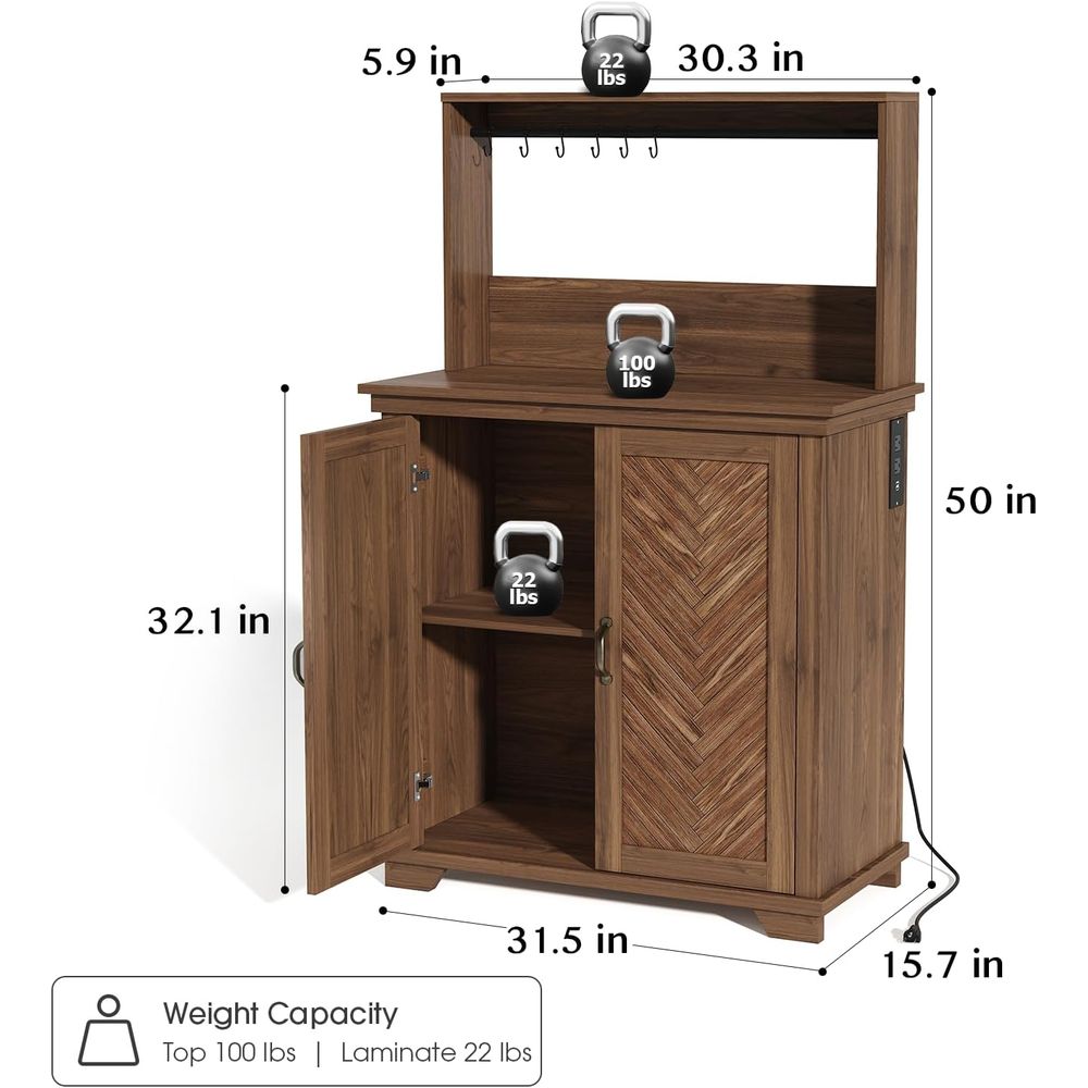 Coffee Bar Cabinet with Storag - Home Bar And Cabinet 리뷰 및 가격