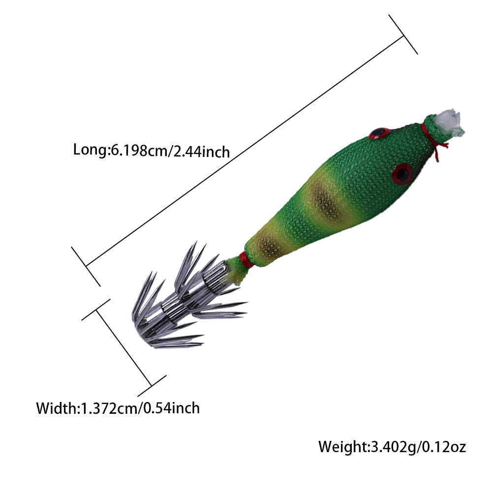 5 Pcs Squid Soft Baits, Lumino - Jigger Double Sided 리뷰 및 가격