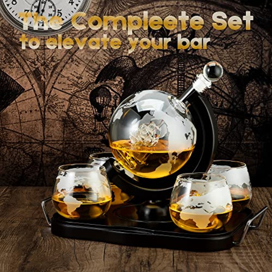 Whiskey Decanter Globe Set Gif - Decanter Globe Set 리뷰 및 가격