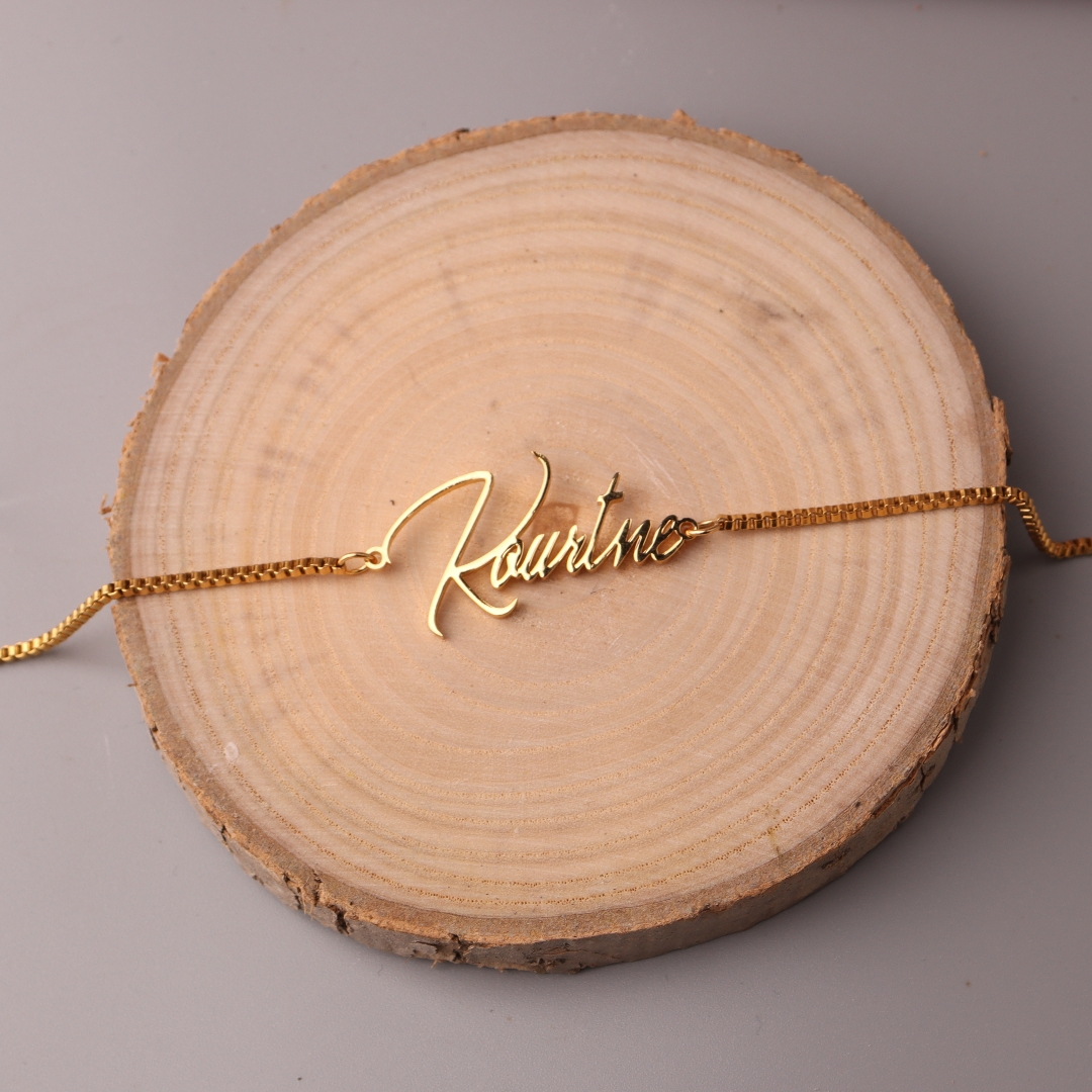 Personalised Gold Name Necklac - Bar Cart Gold 리뷰 및 가격