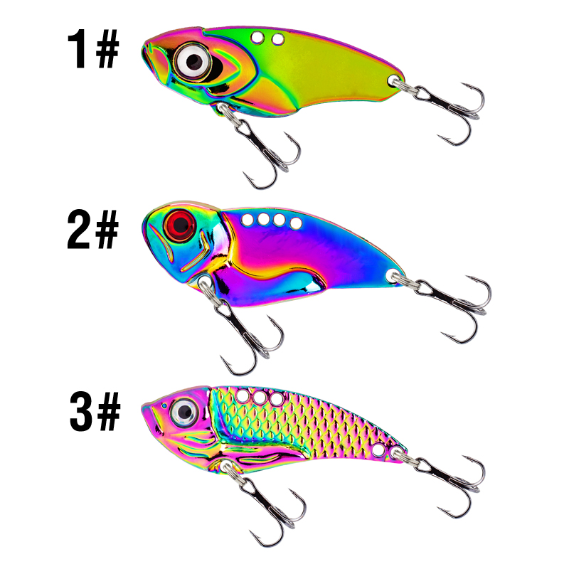 3PCS Metal Colorful VIB Lure 5 - Jigger Double Sided 리뷰 및 가격